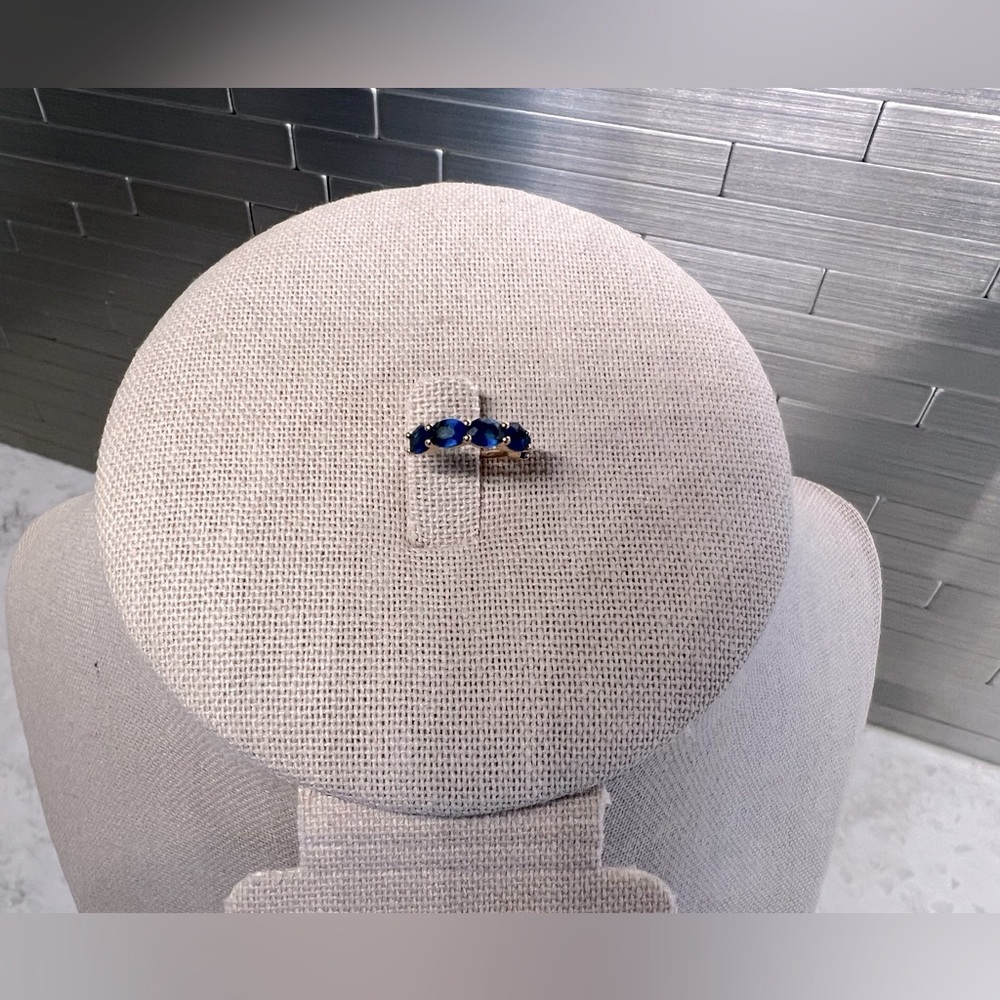 NWOT Blue Pave Ear Cuff